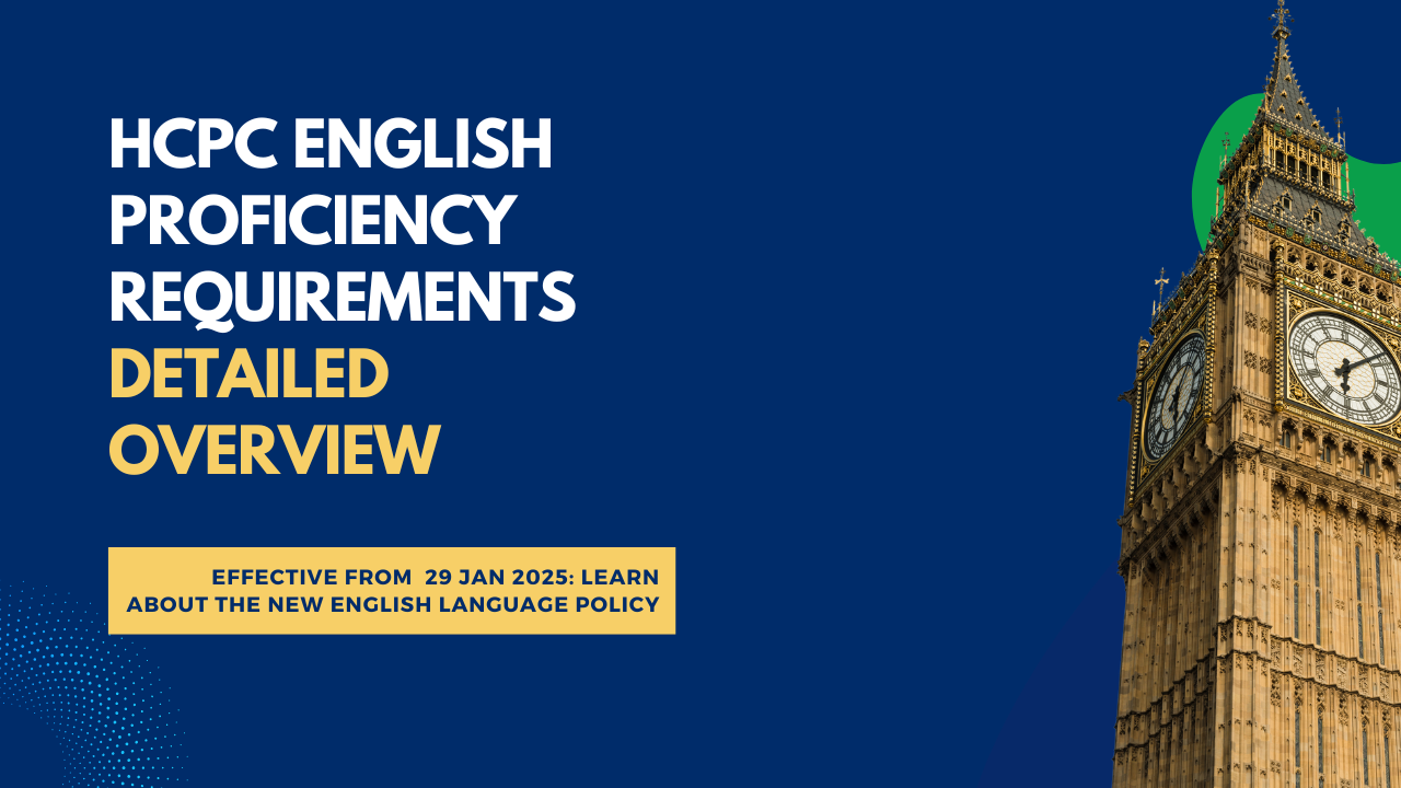 HCPC English Language Proficiency Requirements for International Applicants